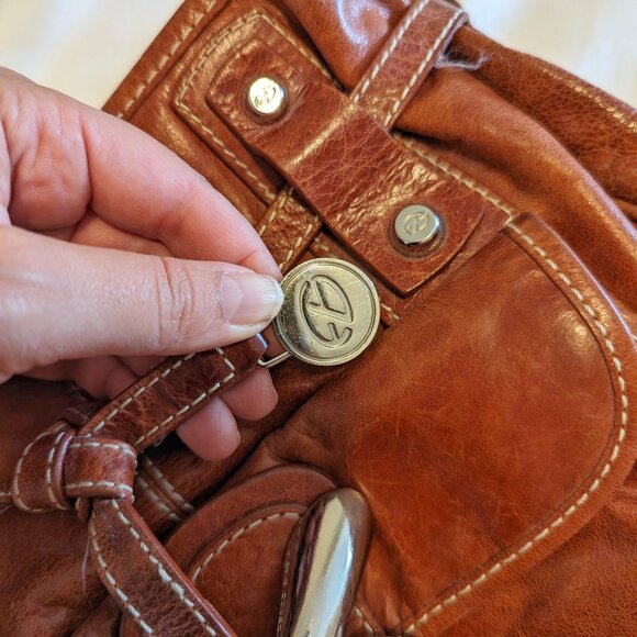 Francesco Biasia Brown Leather Handbag - Picture 3 of 10